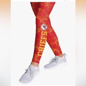FOCO Kansas City Chiefs Womens NFL Ladies Team Color Cloud Leggings Size XL NWT